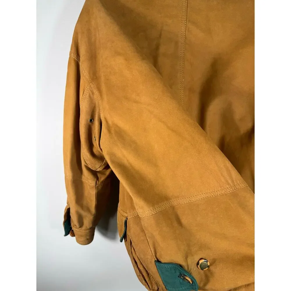 Vintage Marc by Andrew Marc Tan Brown Leather Jacket Size Small